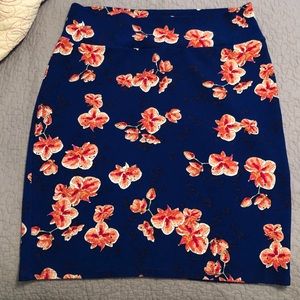 Floral Print LuLaRoe Cassie Pencil Skirt